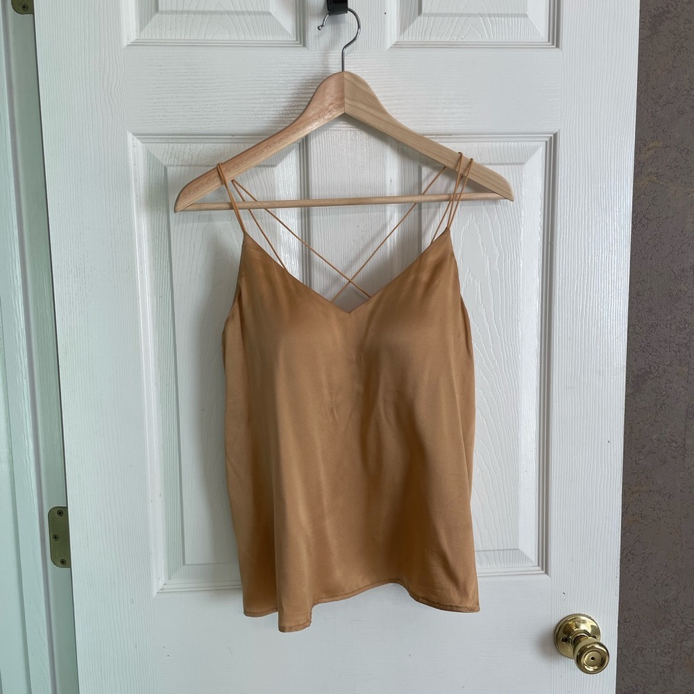 100% Silk Camisole with Built-in Bra